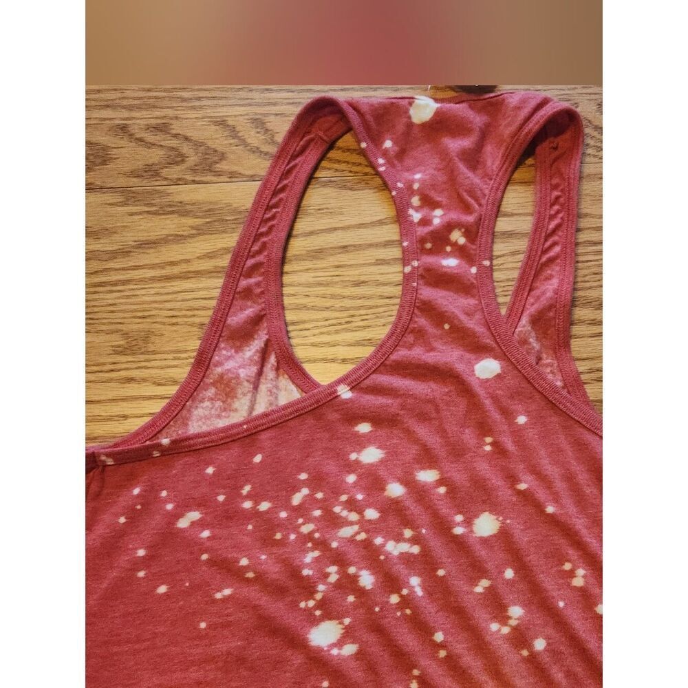 E22 Chick-fil-A Peace Love Graphic Tank Top - Coral & White - Picture 13 of 13